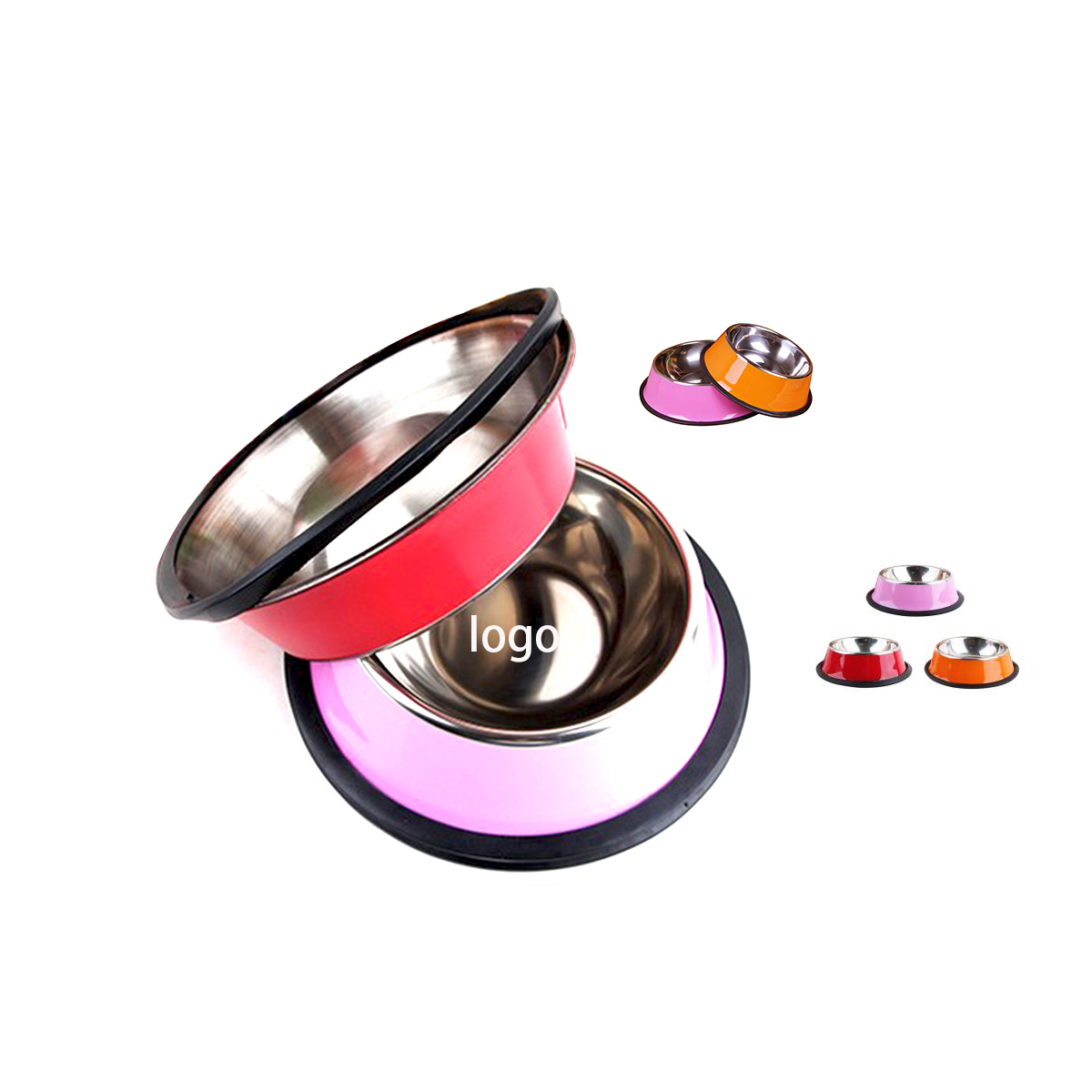 The Colorful Stainless Steel Dog Bowl