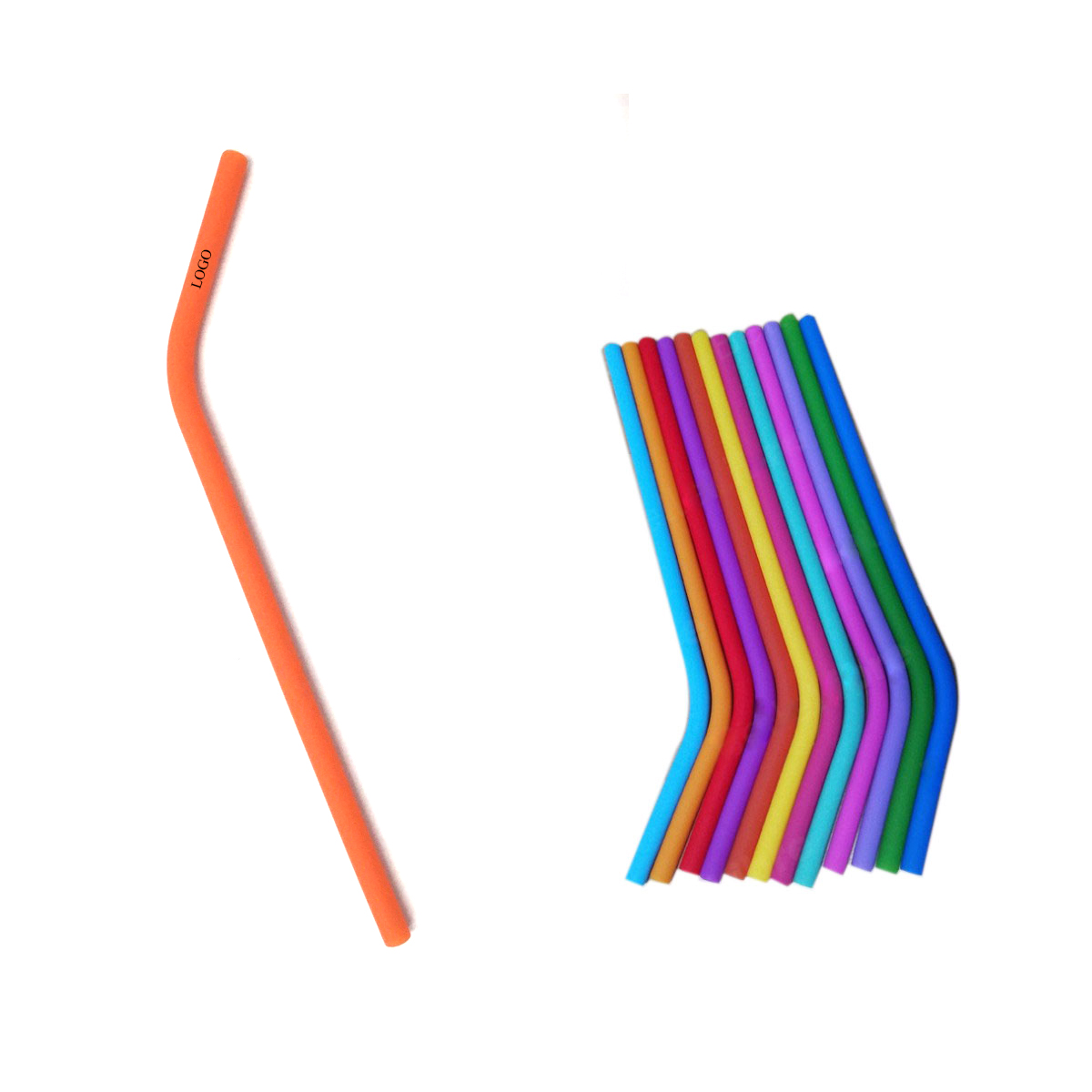 Long Size Silicone Straw