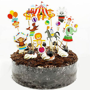 Circus Clown Cupcake Decorative cake Topper