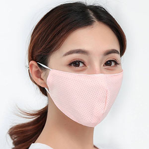 Summer outdoor dustproof thin ice silk face mask 
