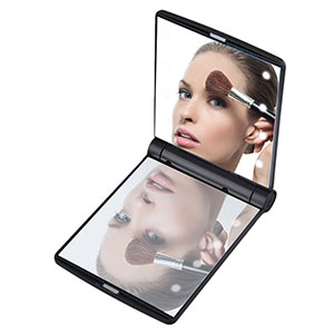 Foldable LED mirror