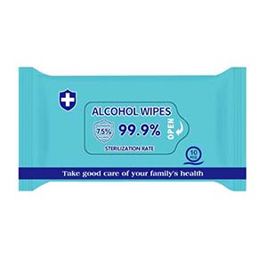 10pcs Alcohol Hand Cleaning Wipes