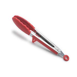 Stainless Steel Silicone BBQ and Kitchen Tongs