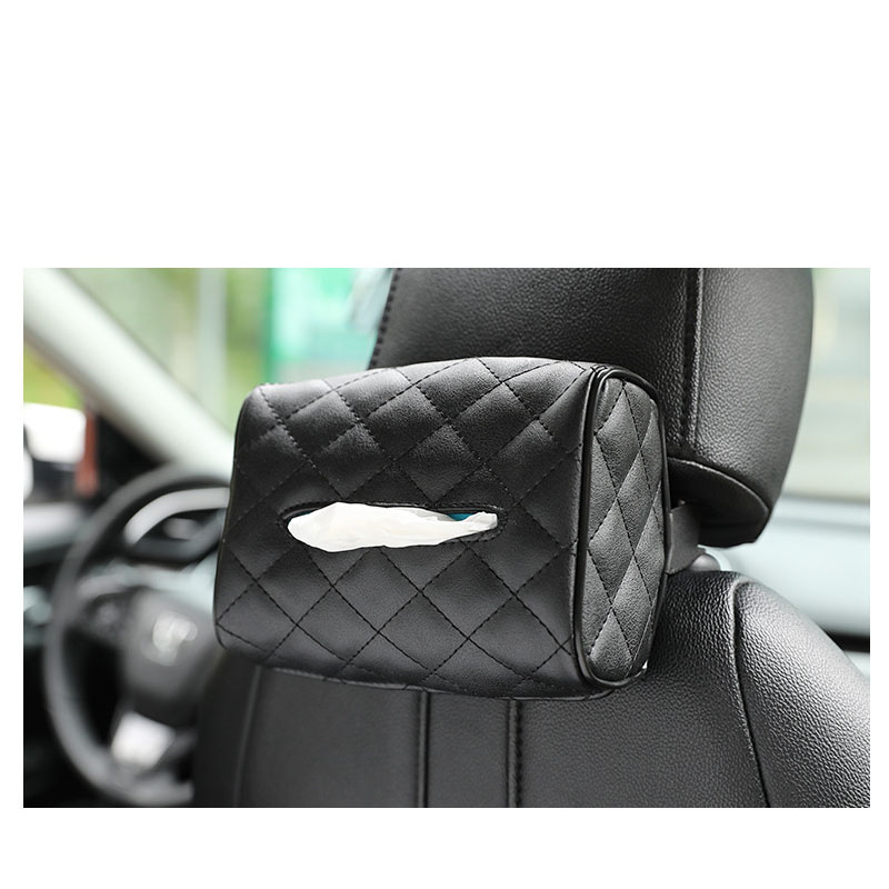 Automotive leather tissue box